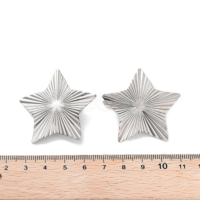 Non-Tarnish 304 Stainless Steel Stud Earring Findings X-STAS-P357-01D-P-1