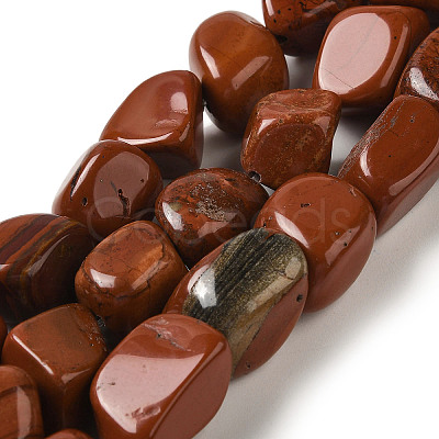 Natural Red Jasper Beads Strands G-B078-D05-04-1