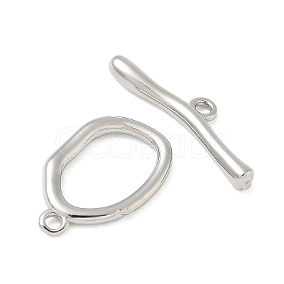 Brass Toggle Clasps KK-CBAFC6C-07F-P-1