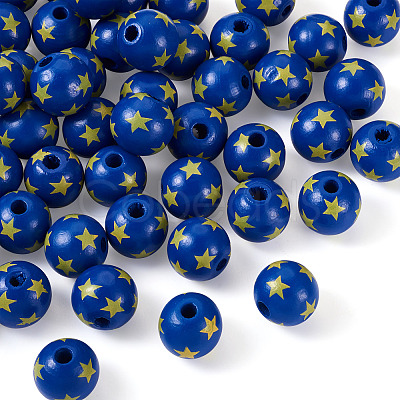 Natural Wooden Beads WOOD-TAC0010-04A-1