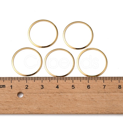 201 Stainless Steel Linking Rings X-STAS-F192-001G-01-1