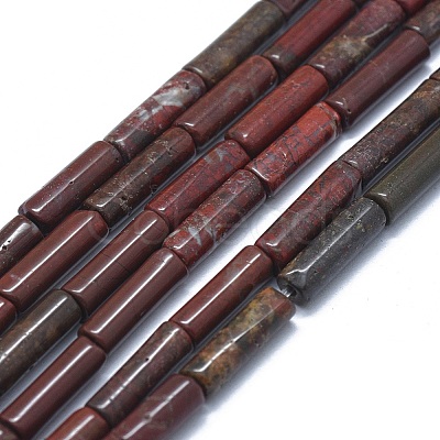 Natural Brecciated Jasper Beads Strands G-F631-D25-02-1