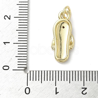 Brass Micro Pave Cubic Zirconia Enamel Pendants KK-L248-19G-1