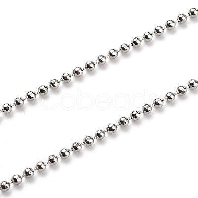 Brass Ball Chain Necklaces X-NJEW-JN02912-02-1