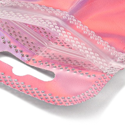 Plastic Glitter Holographic Packaging Yin-yang Resealable Bags OPP-D003-04A-1