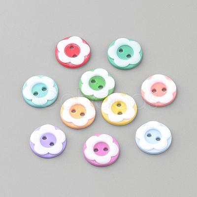 2-Hole Acrylic Buttons BUTT-S020-34-1