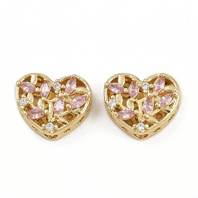 Brass Pave Cubic Zirconia Multi-strand Links ZIRC-F145-10G-02-1