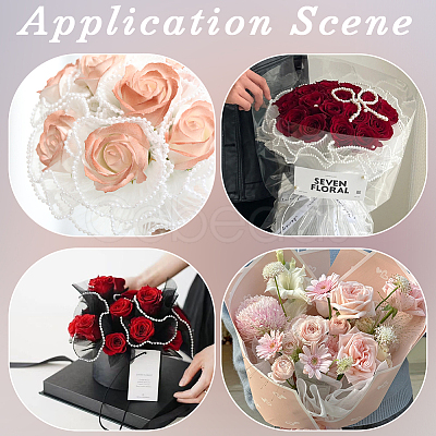 3 Bags 3 Colors Organza Flower Wrapping Bouquet Paper DIY-CY0001-79-1