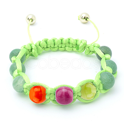 200Pcs 10 Colors Handmade Porcelain Beads PORC-HY0001-07-1