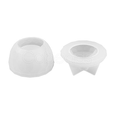Faceted Round DIY Candle Cup Silicone Molds LS-DIY-Q037-07A-1