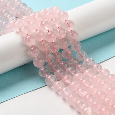 Natural Rose Quartz Beads Strands G-Z047-C03-07-1