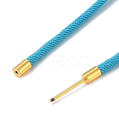 Adjustable Nylon Cord Necklace Making KK-CBACFA2-02G-26-1