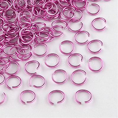 Anodized Aluminum Open Jump Rings ALUM-R005-0.8x6-13-1