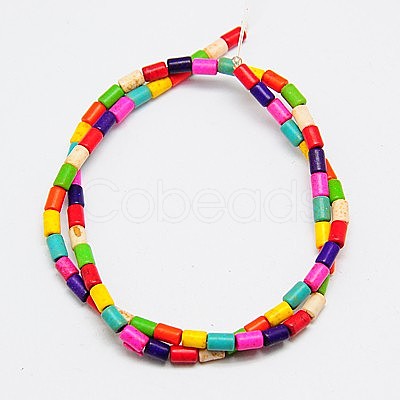 Synthetic Turquoise Beads Strands TURQ-G120-5x9mm-11-1
