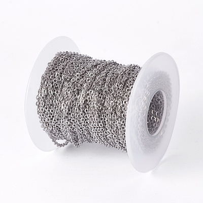 Tarnish Resistant 304 Stainless Steel Cable Chains STAS-I107-04P-1
