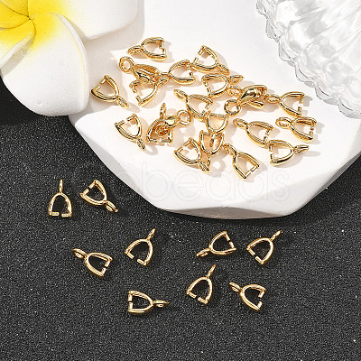 SHEGRACE Brass Ice Pick Pinch Bails XGRQ1U819-370G-1