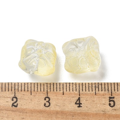Baking Paint Transparent Glass Beads GLAA-C035-01K-1