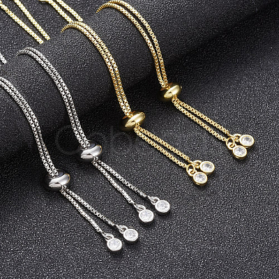 Rack Plating Eco-Friendly Brass Chain Bracelet Making KK-CJ0001-27-1