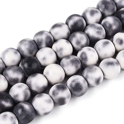 Synthetic Turquoise Round Beads Strands TURQ-T004-14C-1