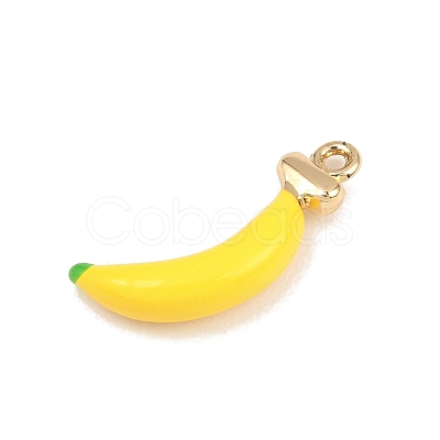 Fruit Alloy Enamel Pendants ENAM-P264-02J-G-1