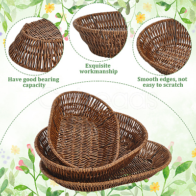 6Pcs 3 Styles Plastic Display Trays ODIS-WA0001-08-1