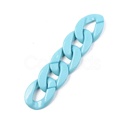 Opaque Acrylic Linking Rings OACR-T024-01-G08-1