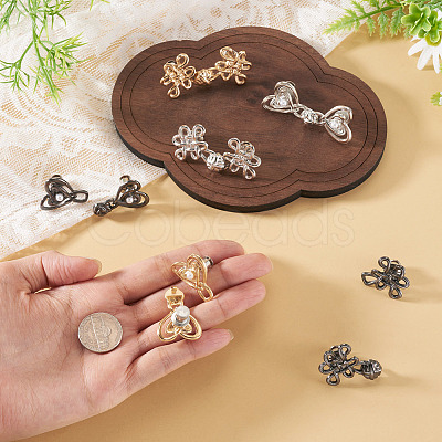 6Pcs 6 Styles Chinese Knot Alloy Adjustable Jean Button Pins FIND-TA0010-52-1
