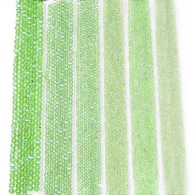 Electroplate Glass Beads Strands EGLA-A044-T6mm-L09-1