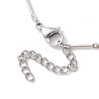 Brass Slider Necklace Makings AJEW-JB01275-02-1