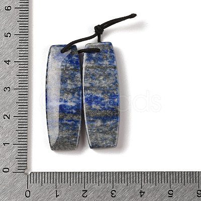 2Pcs Natural Lapis Lazuli Pendants G-A228-02I-1