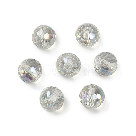 Transparent Electroplate Glass Beads EGLA-N002-31-G08-1