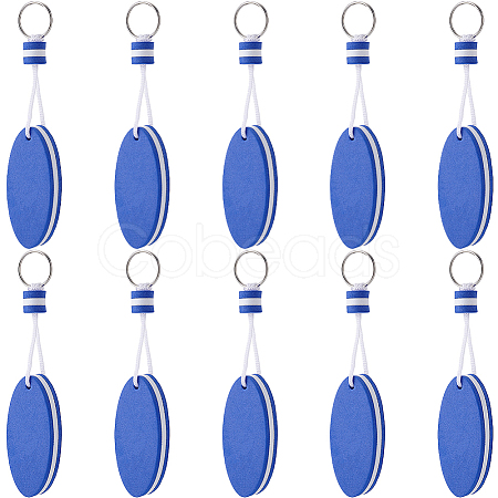 10Pcs Iron Plastic Keychains KEYC-GF0001-27B-1
