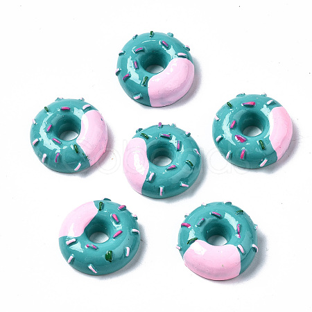Spray Painted Resin Cabochons CRES-Q215-001B-1