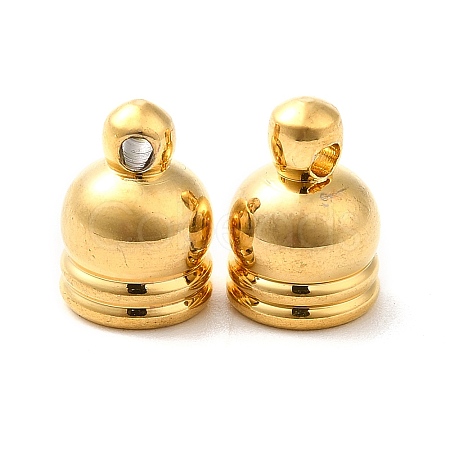 Rack Plating Brass Cord Ends KK-Q772-24G-1