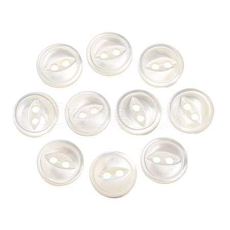 Cat Eye Style Natural Shell Buttons SH-CBAA69B-01G-1