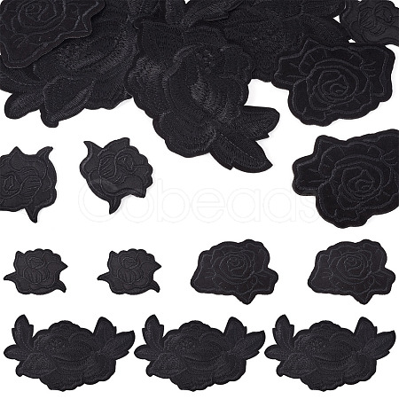 9Pcs 3 Styles Computerized Embroidery Cloth Patches PATC-TA0001-28-1