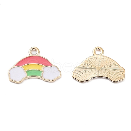 Alloy Enamel Pendants PALLOY-K007-02KCG-1