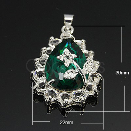 Glass Pendants GLAA-H014-04-1