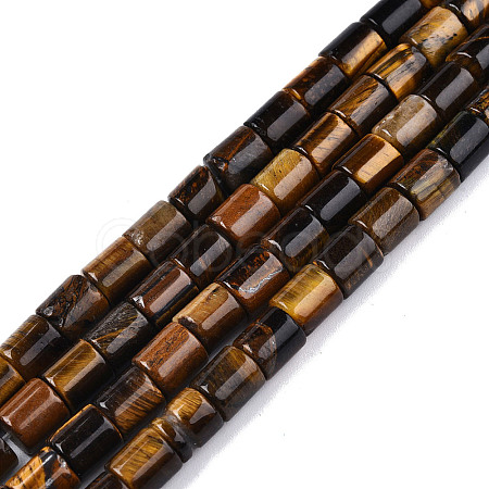 Natural Tiger Eye Beads Strands X-G-N326-150-B02-1