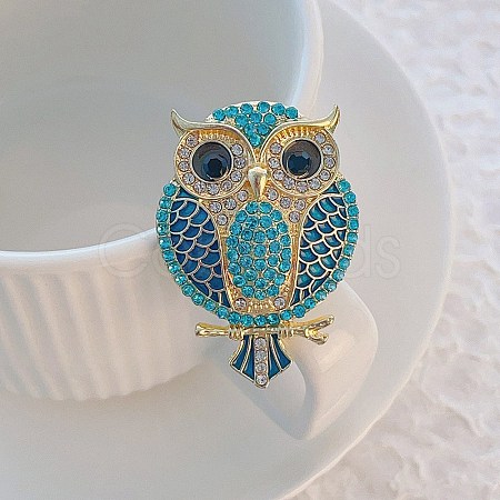 Animal Alloy Rhinestone Brooches for Clothes JEWB-C046-04A-LG-1
