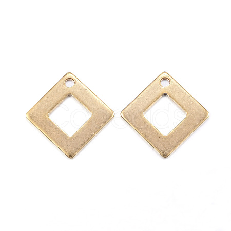 Ion Plating(IP) 304 Stainless Steel Charms X-STAS-G127-07G-1