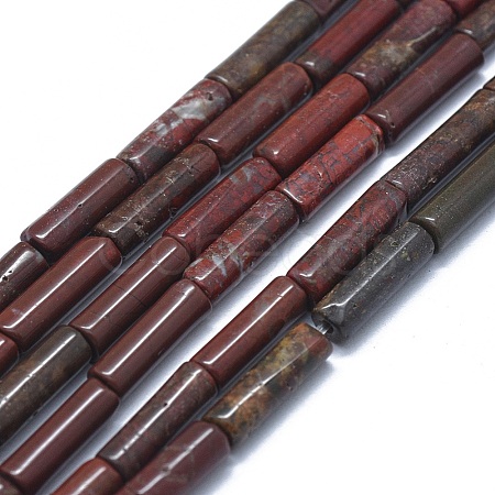 Natural Brecciated Jasper Beads Strands G-F631-D25-02-1