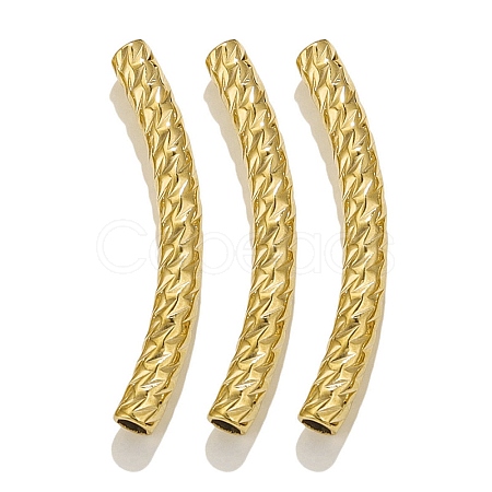304 Stainless Steel Curved Tube Beads STAS-M071-03G-G-1