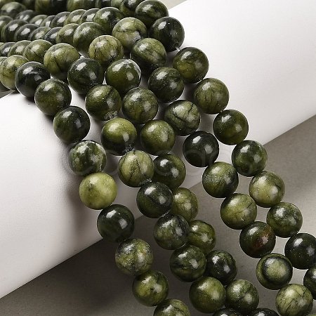 Natural Chinese Southern Jade Beads Strands X-G-I199-07-8mm-1