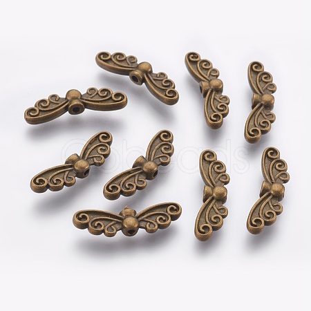 Tibetan Style Alloy Beads TIBEB-1331-AB-LF-1