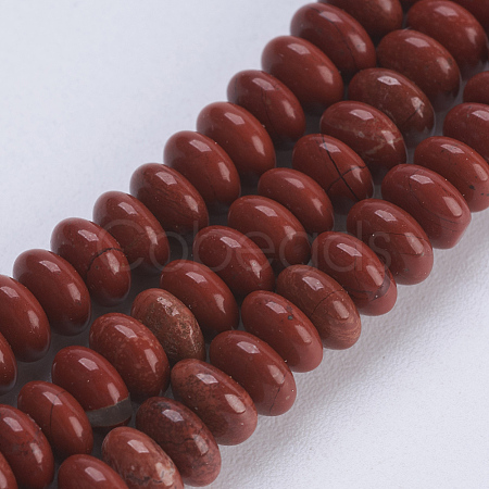 Natural Red Jasper Beads Strands G-P354-05-4x2mm-1