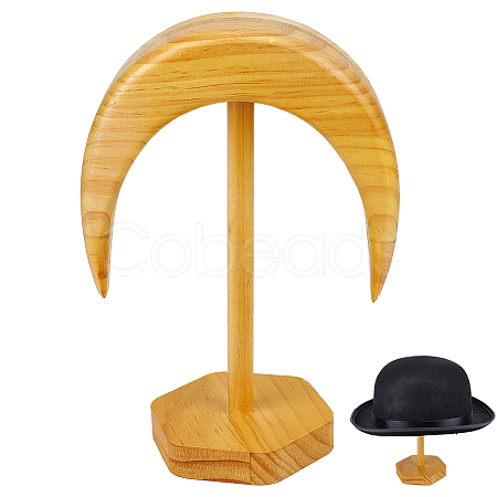 Wooden Hat Display Stand AJEW-WH0270-604-1
