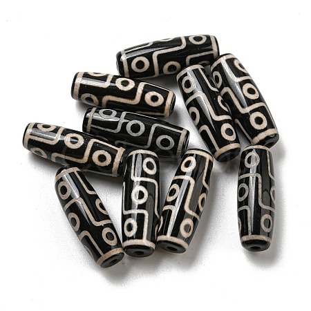 Tibetan Style dZi Beads Strands G-P526-B14-1