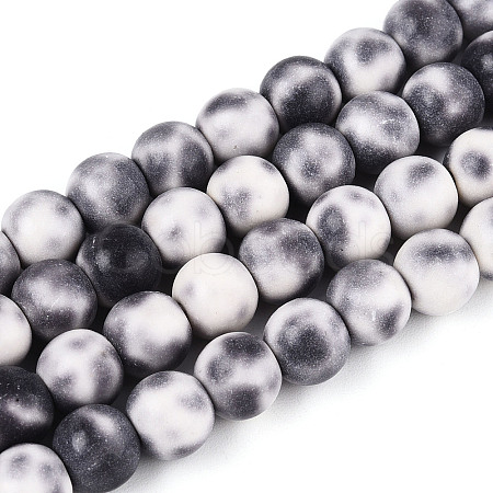 Synthetic Turquoise Round Beads Strands TURQ-T004-14C-1