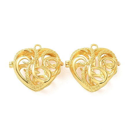 Brass Cage Pendants KK-CBA8ACD-02G-B-1